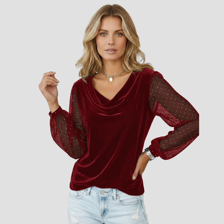 Avora Lyon | Pull élégant avec manches transparentes