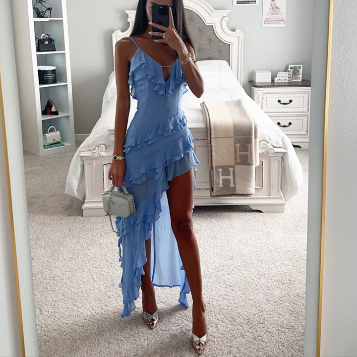 Zephyra | Robe Maxi à Franges Luxe Irregulière