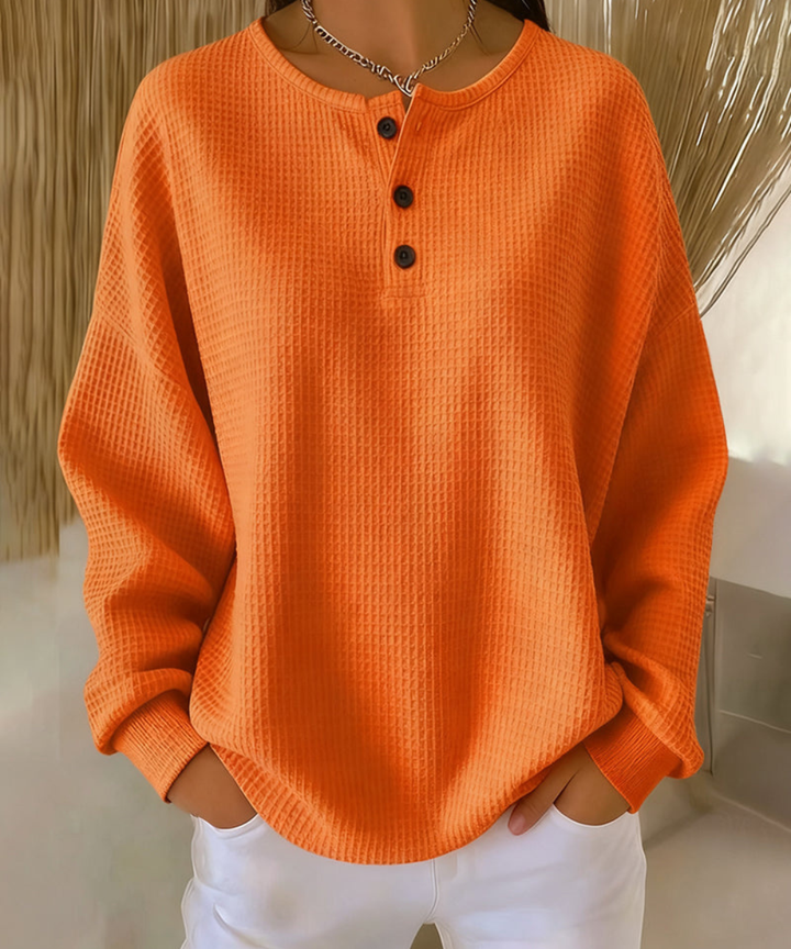 Avora Lyon | Sweat Tendance Décontracté Uni À Manches Longues