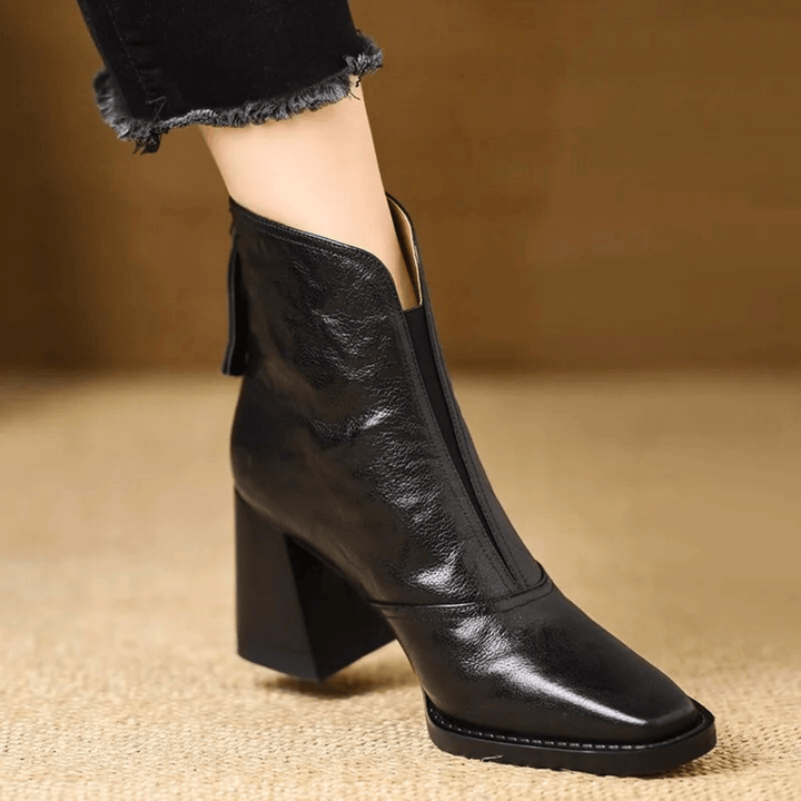 Claudia | Bottines Luxe à Talon Moyen